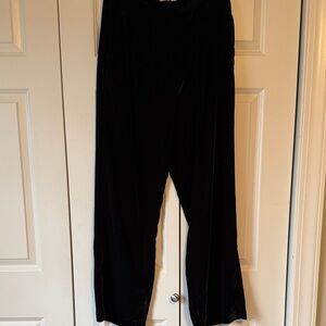 Elegant Black Velvet Pants